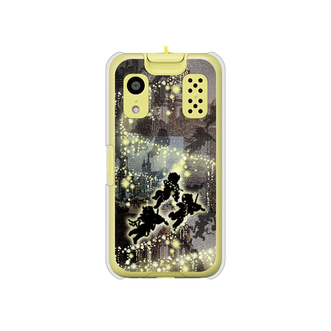 キッズケータイ KY-41C docomo 高画質仕上げ 背面印刷 ハードケース【253 天使の音楽隊】