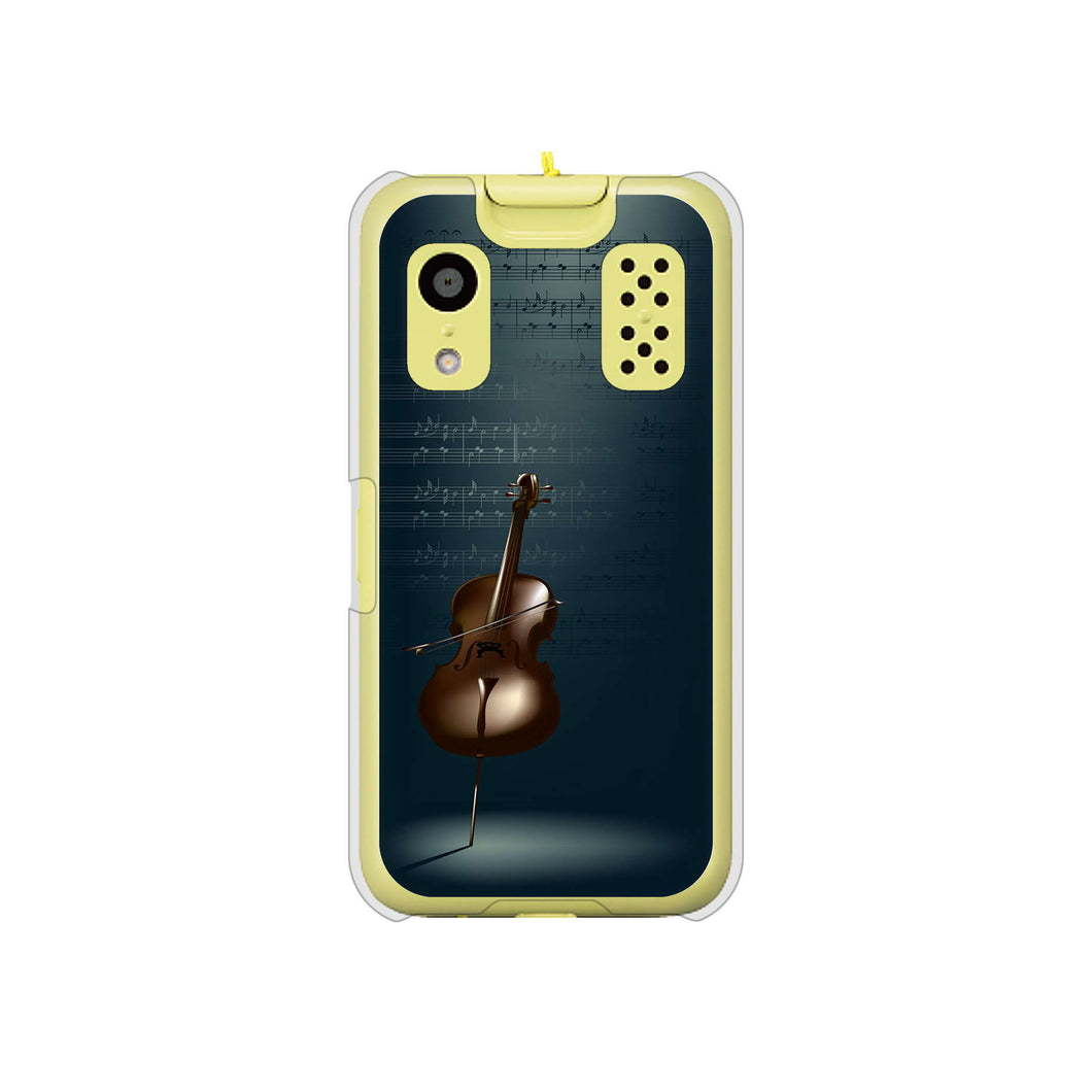 キッズケータイ KY-41C docomo 高画質仕上げ 背面印刷 ハードケース【441 楽譜】