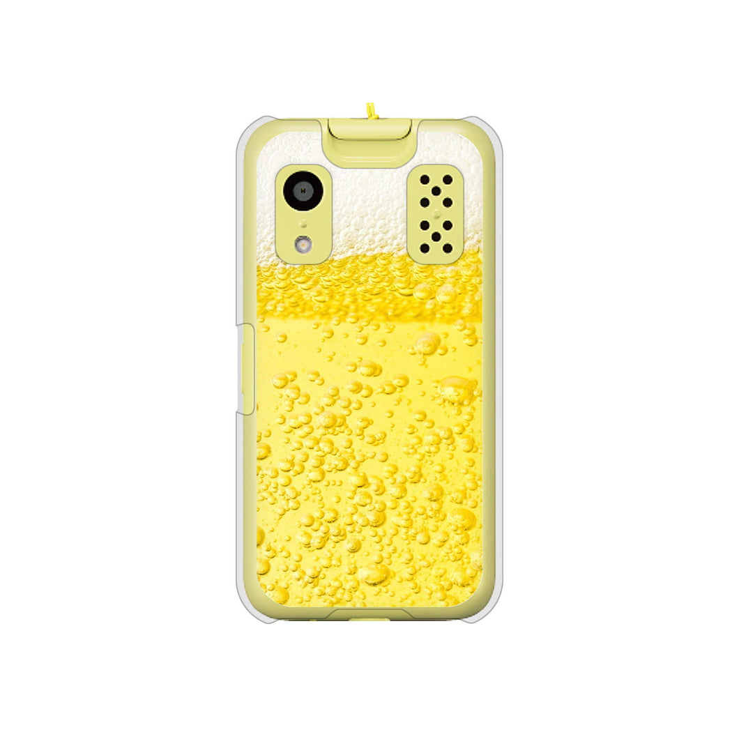 キッズケータイ KY-41C docomo 高画質仕上げ 背面印刷 ハードケース【450 生ビール】