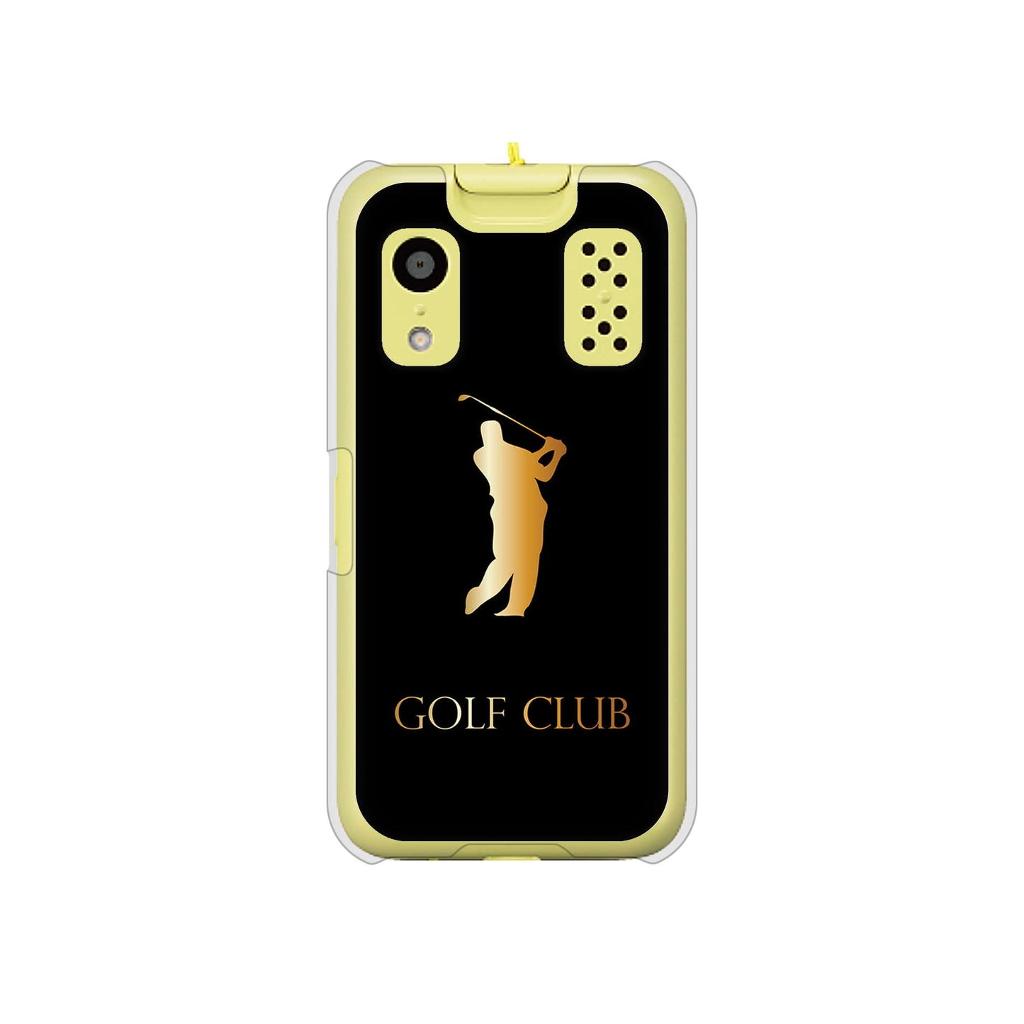 キッズケータイ KY-41C docomo 高画質仕上げ 背面印刷 ハードケース【610 GOLFCLUB】