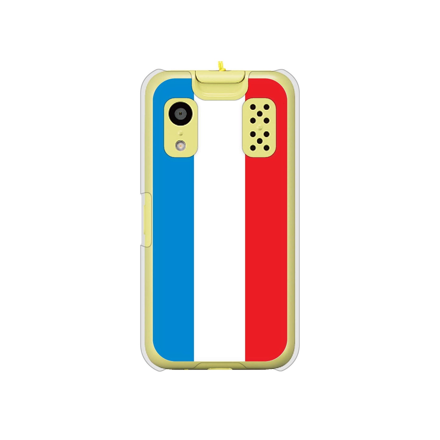 キッズケータイ KY-41C docomo 高画質仕上げ 背面印刷 ハードケース【673 フランス】
