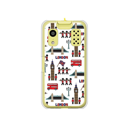 キッズケータイ KY-41C docomo EK811 ロンドンの街 ハードケース 背面印刷
