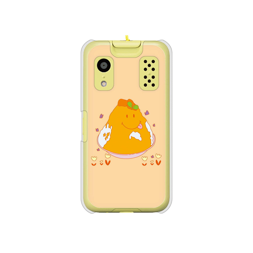 キッズケータイ KY-41C docomo 高画質仕上げ 背面印刷 ハードケース【MA904 台湾風かき氷】