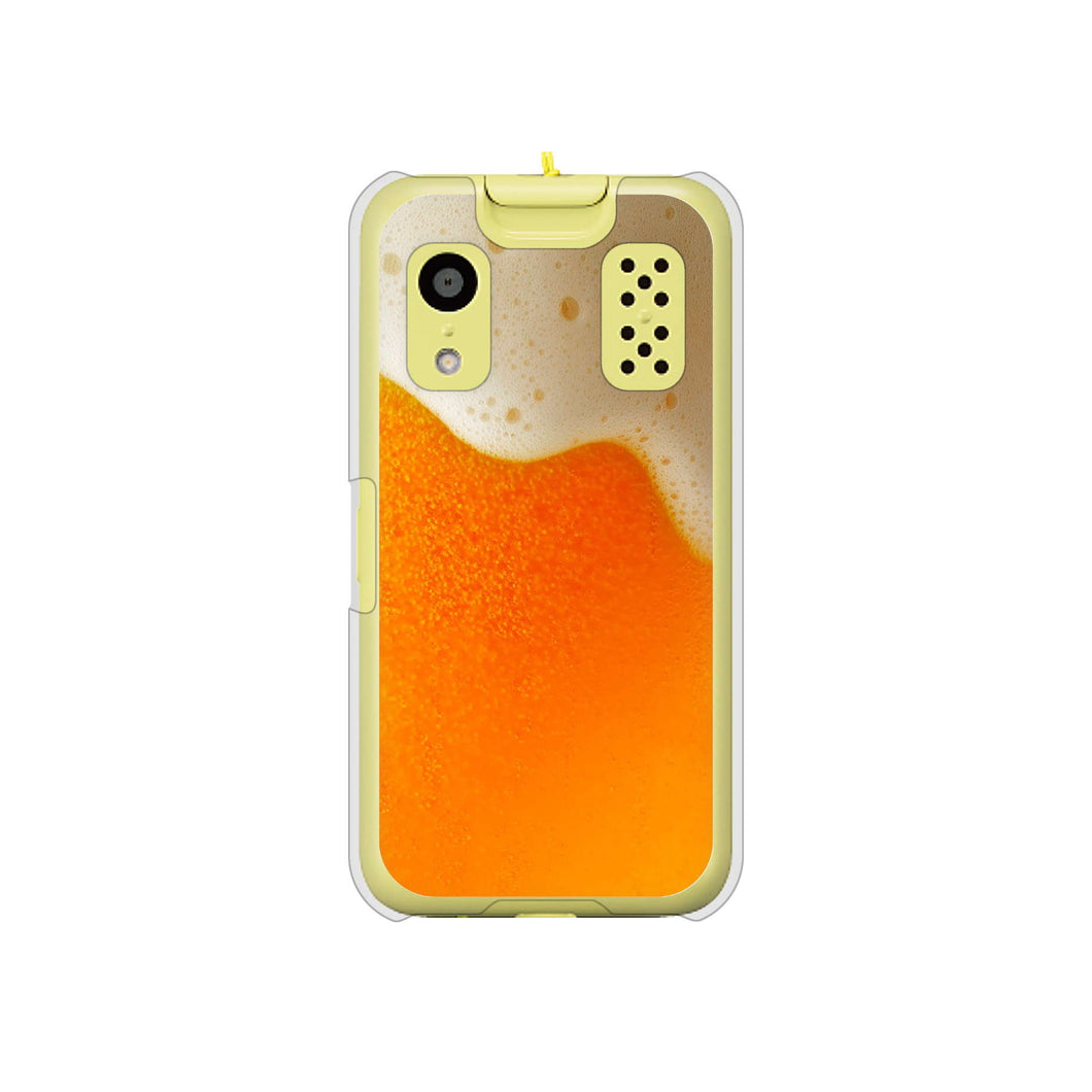 キッズケータイ KY-41C docomo 高画質仕上げ 背面印刷 ハードケース【VA855 ジョッキ生(ビール)】