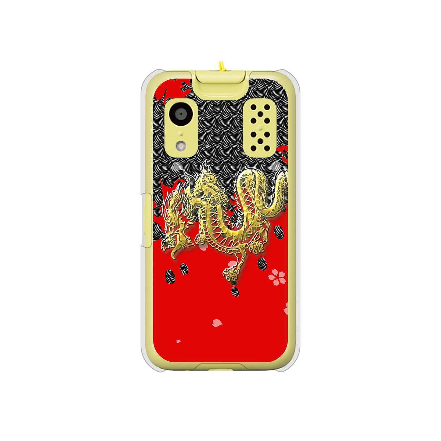 キッズケータイ KY-41C docomo 高画質仕上げ 背面印刷 ハードケース【YC901 和竜02】