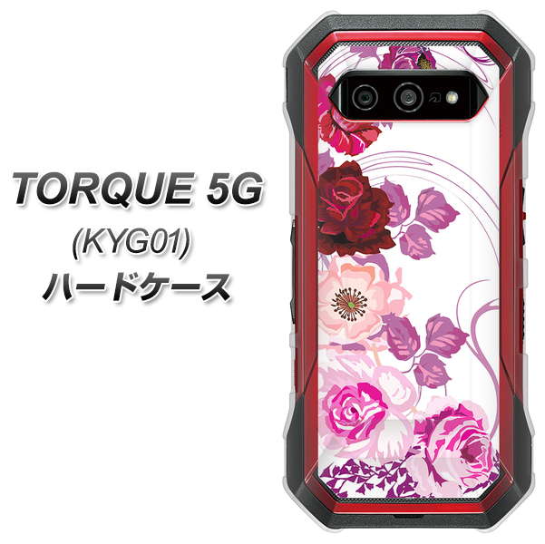 au トルク 5G KYG01 高画質仕上げ 背面印刷 ハードケース【116 6月のバラ】