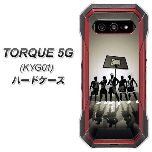 au トルク 5G KYG01 高画質仕上げ 背面印刷 ハードケース【389 クールバスケ】