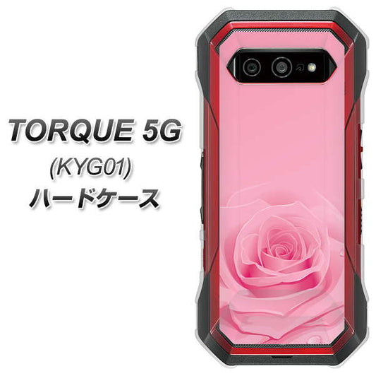 au トルク 5G KYG01 高画質仕上げ 背面印刷 ハードケース【401 ピンクのバラ】