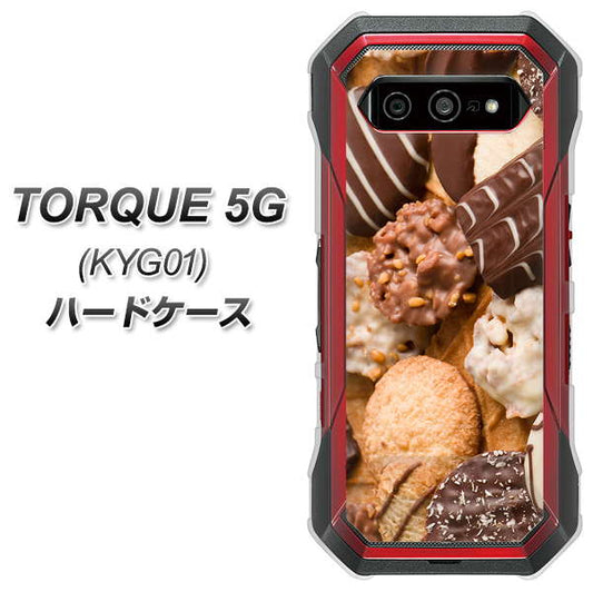 au トルク 5G KYG01 高画質仕上げ 背面印刷 ハードケース【442 クッキー mix】