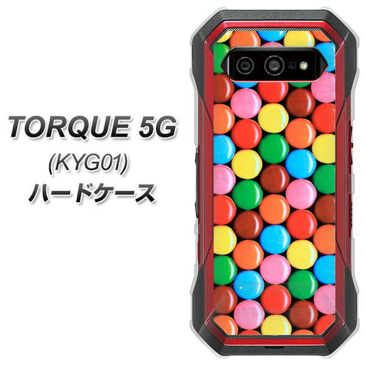 au トルク 5G KYG01 高画質仕上げ 背面印刷 ハードケース【448 マーブルチョコ】