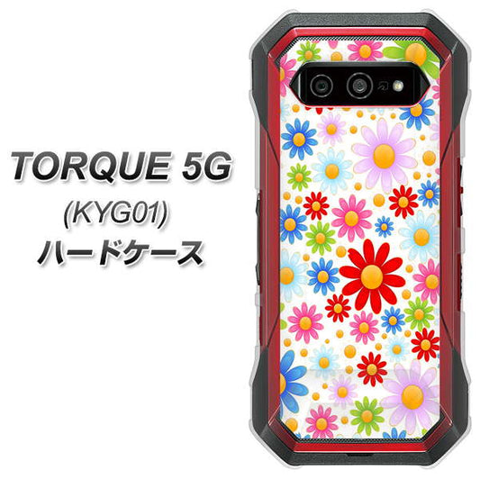 au トルク 5G KYG01 高画質仕上げ 背面印刷 ハードケース【606 マーガレット】