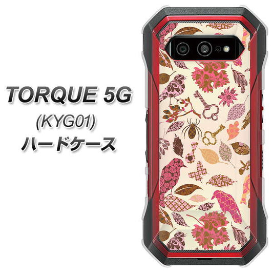 au トルク 5G KYG01 高画質仕上げ 背面印刷 ハードケース【640 おしゃれな小鳥】
