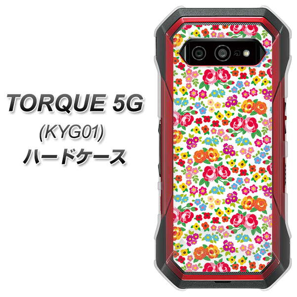 au トルク 5G KYG01 高画質仕上げ 背面印刷 ハードケース【777 マイクロリバティプリントWH】
