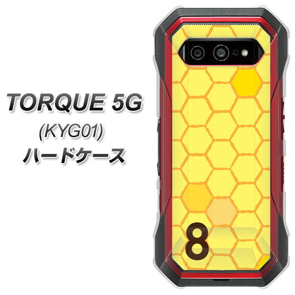 au トルク 5G KYG01 高画質仕上げ 背面印刷 ハードケース【IB913 はちの巣】