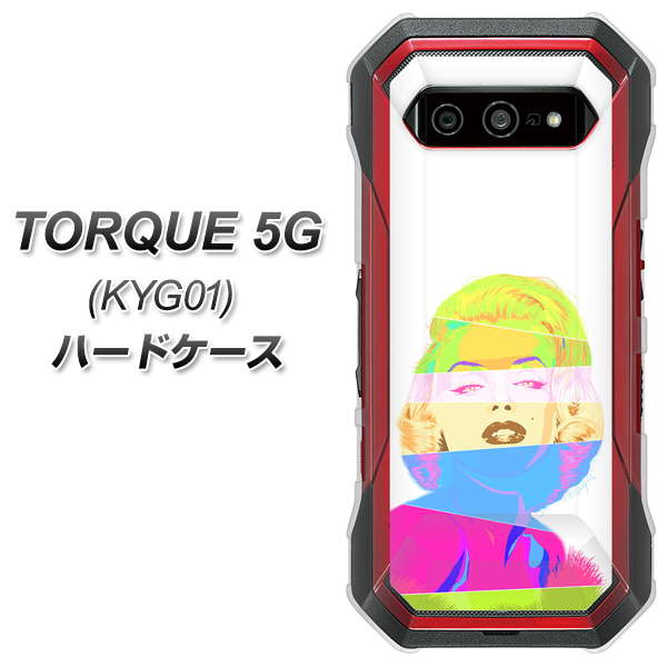 au トルク 5G KYG01 高画質仕上げ 背面印刷 ハードケース【YJ208 マリリンモンローデザイン(A)】