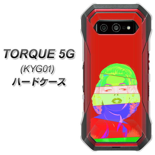 au トルク 5G KYG01 高画質仕上げ 背面印刷 ハードケース【YJ209 マリリンモンローデザイン(B)】