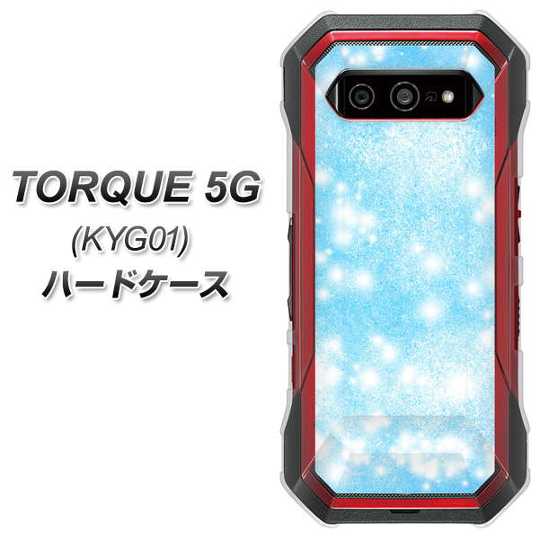 au トルク 5G KYG01 高画質仕上げ 背面印刷 ハードケース【YJ289 デザインブルー】