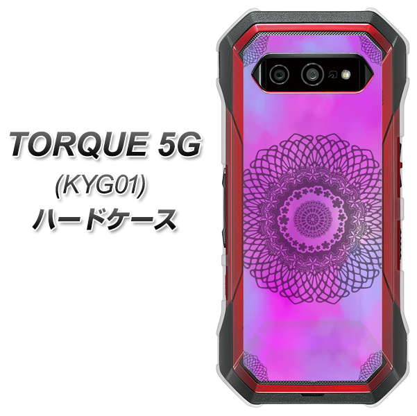 au トルク 5G KYG01 高画質仕上げ 背面印刷 ハードケース【YJ344 レース】