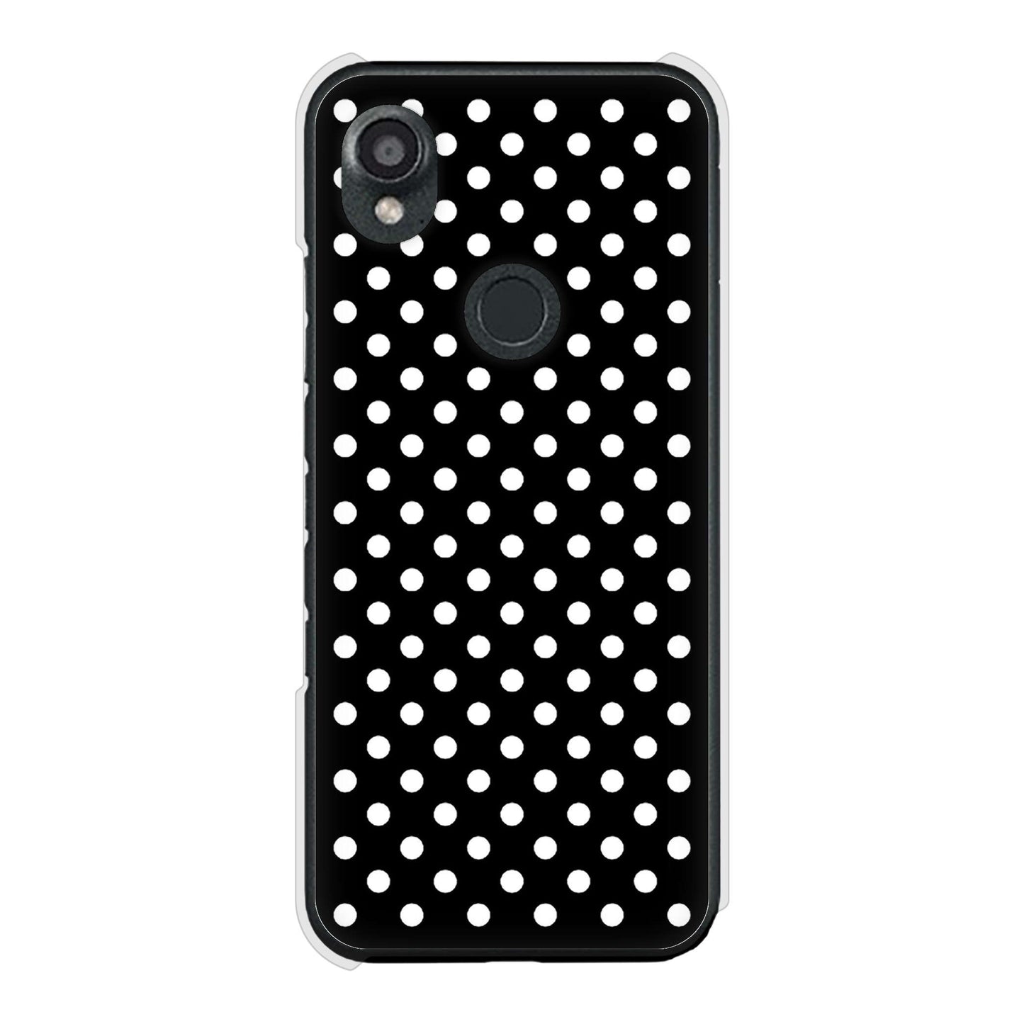 DIGNO SX3 KYG02 au 高画質仕上げ 背面印刷 ハードケースシンプル柄(水玉)