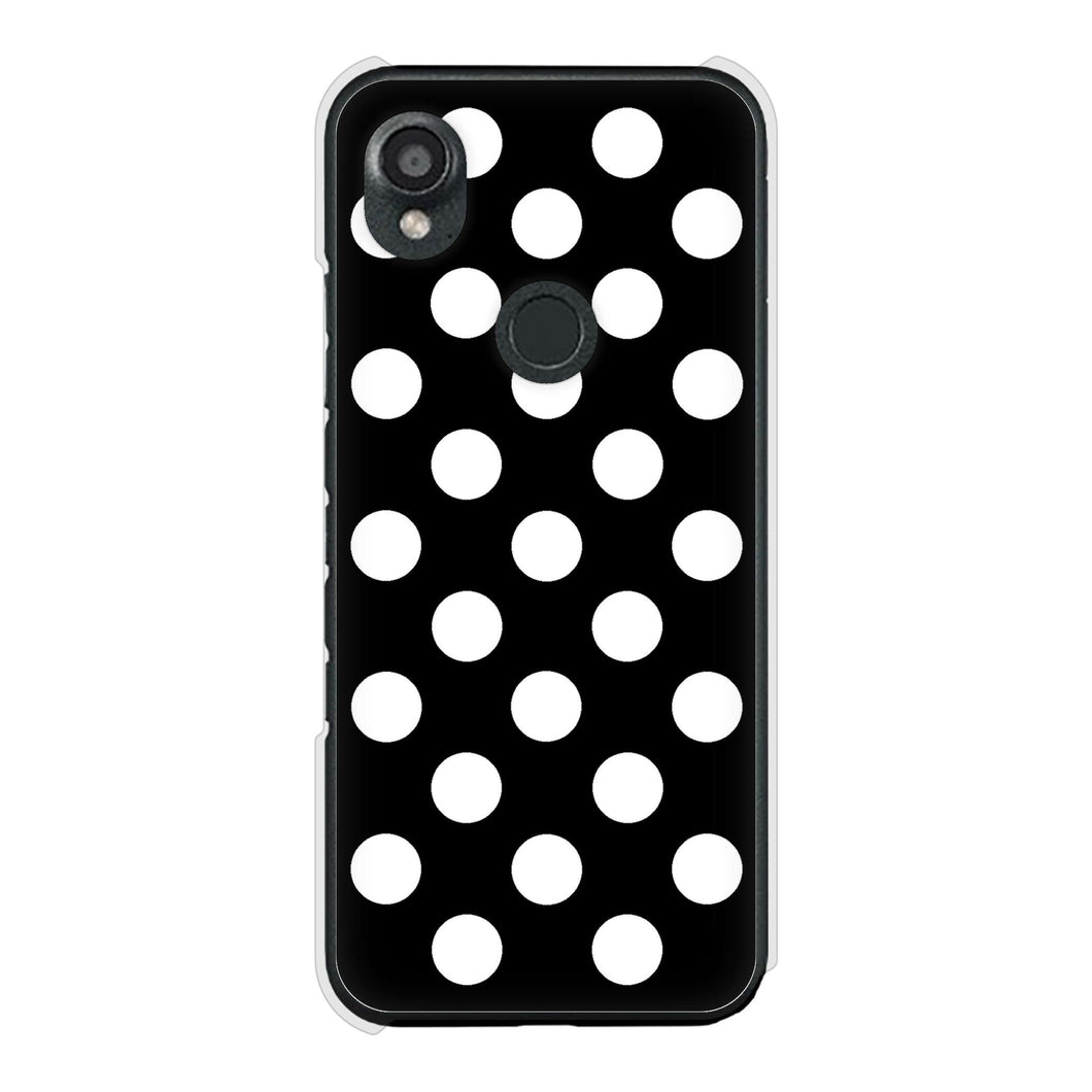 DIGNO SX3 KYG02 au 高画質仕上げ 背面印刷 ハードケースシンプル柄(水玉)