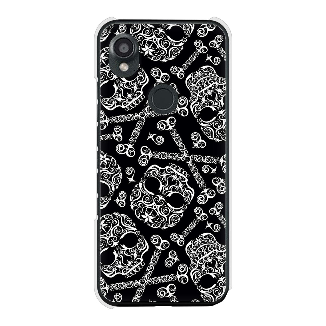 DIGNO SX3 KYG02 au 高画質仕上げ 背面印刷 ハードケース 【363 ドクロの刺青】