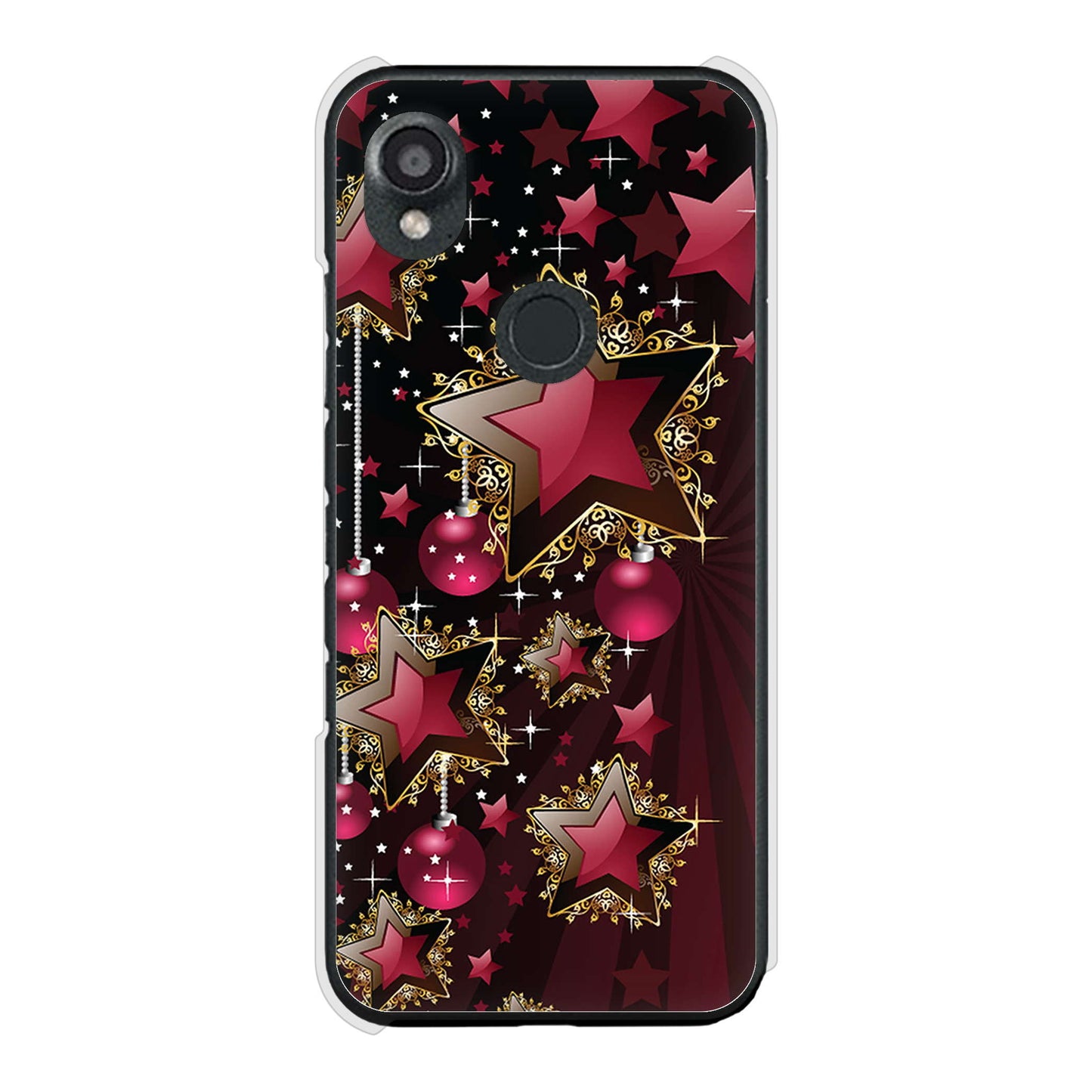 DIGNO SX3 KYG02 au 高画質仕上げ 背面印刷 ハードケース 【434 星の壁】