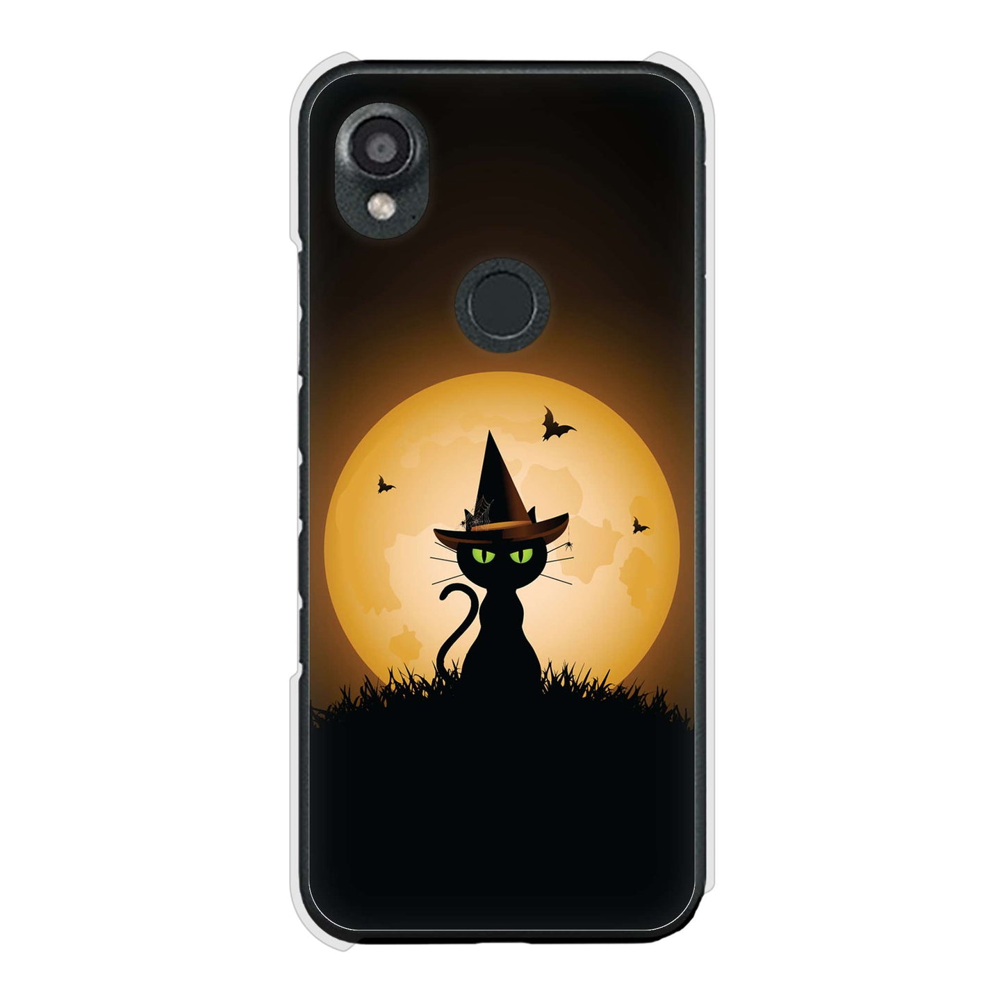 DIGNO SX3 KYG02 au 高画質仕上げ 背面印刷 ハードケース夜とネコ