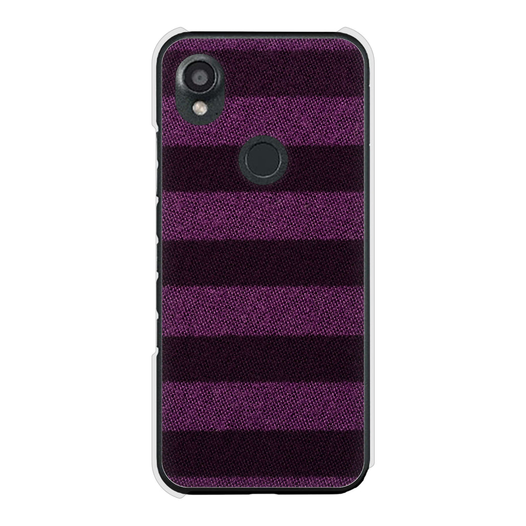 DIGNO SX3 KYG02 au 高画質仕上げ 背面印刷 ハードケースシンプルボーダー