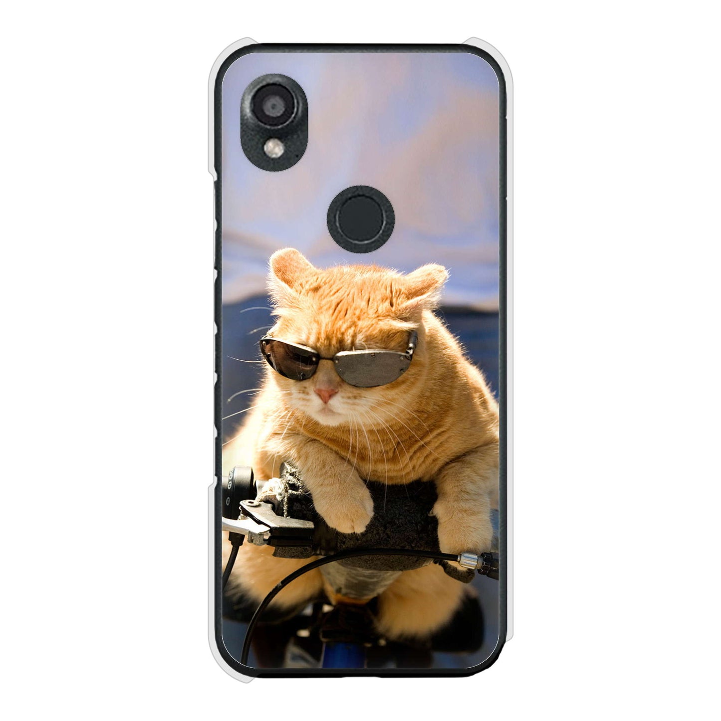 DIGNO SX3 KYG02 au 高画質仕上げ 背面印刷 ハードケース 【595 にゃんとサイクル】