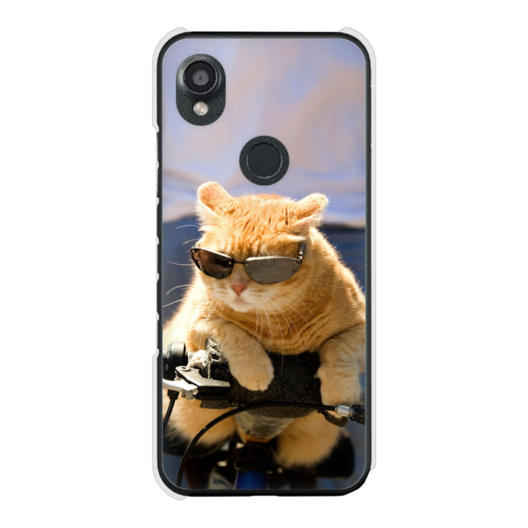 DIGNO SX3 KYG02 au 高画質仕上げ 背面印刷 ハードケース 【595 にゃんとサイクル】