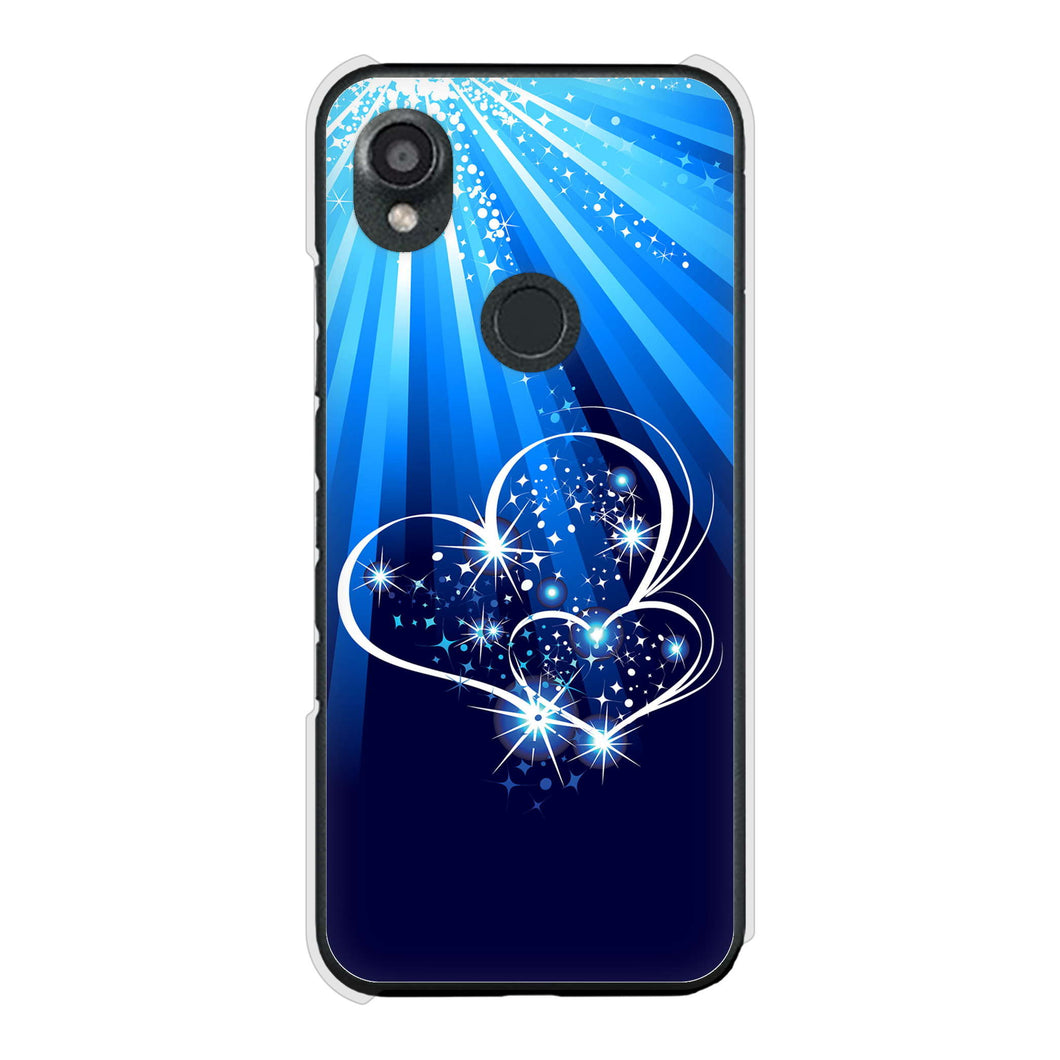 DIGNO SX3 KYG02 au 高画質仕上げ 背面印刷 ハードケースきらめきハート