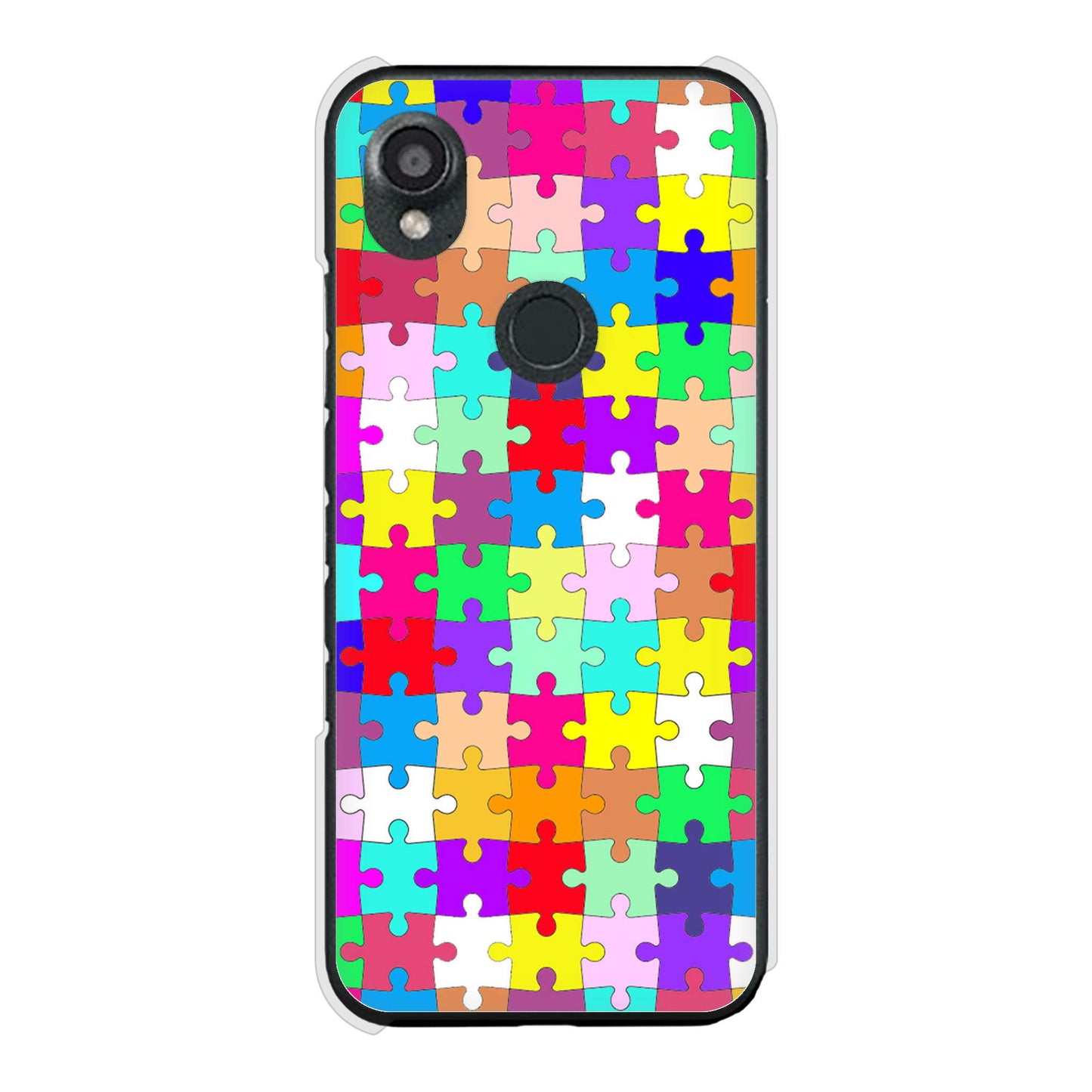 DIGNO SX3 KYG02 au 高画質仕上げ 背面印刷 ハードケース 【727 カラフルパズル】