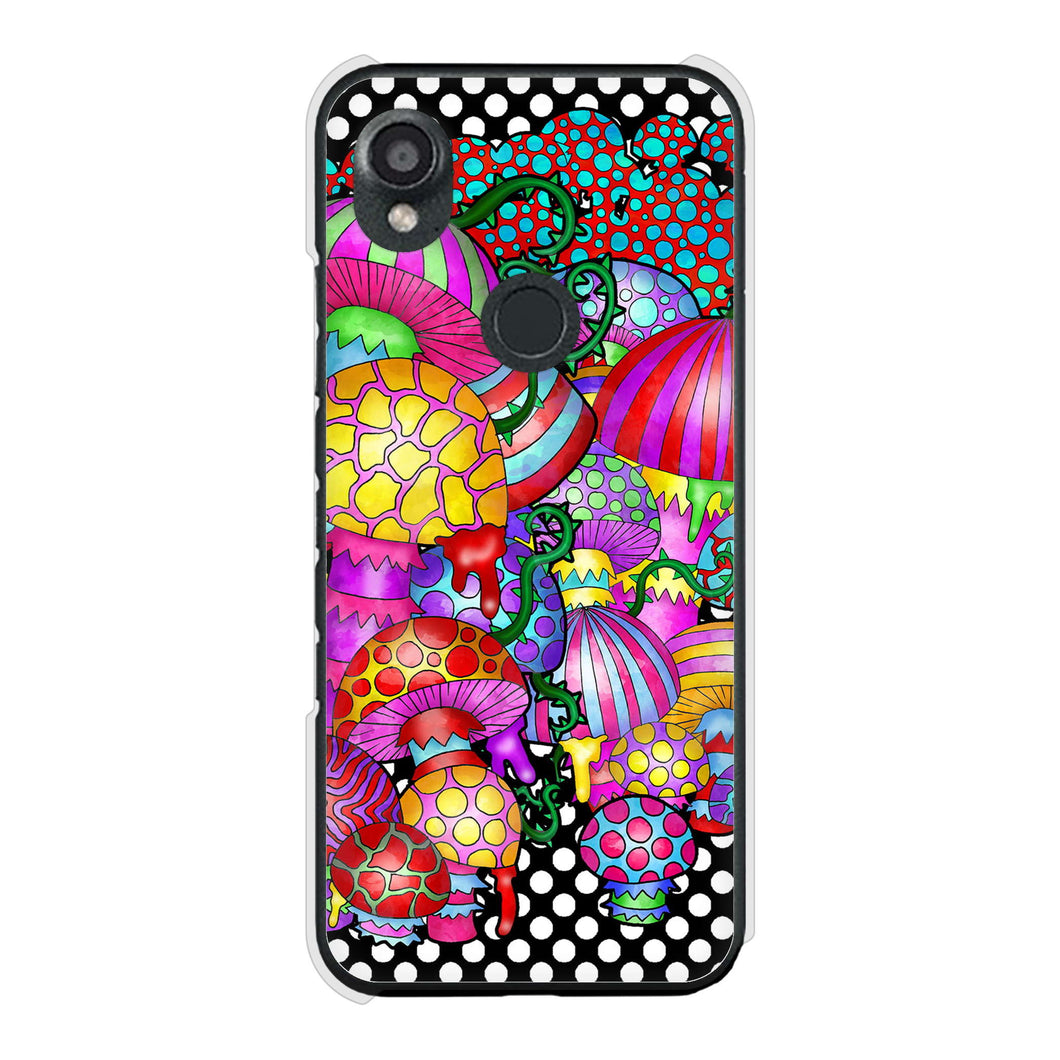 DIGNO SX3 KYG02 au 高画質仕上げ 背面印刷 ハードケースむかいあぐる きのこ