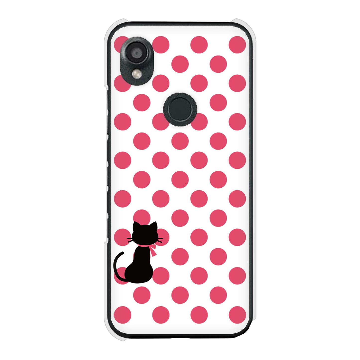 DIGNO SX3 KYG02 au 高画質仕上げ 背面印刷 ハードケースネコとシンプルミルキー