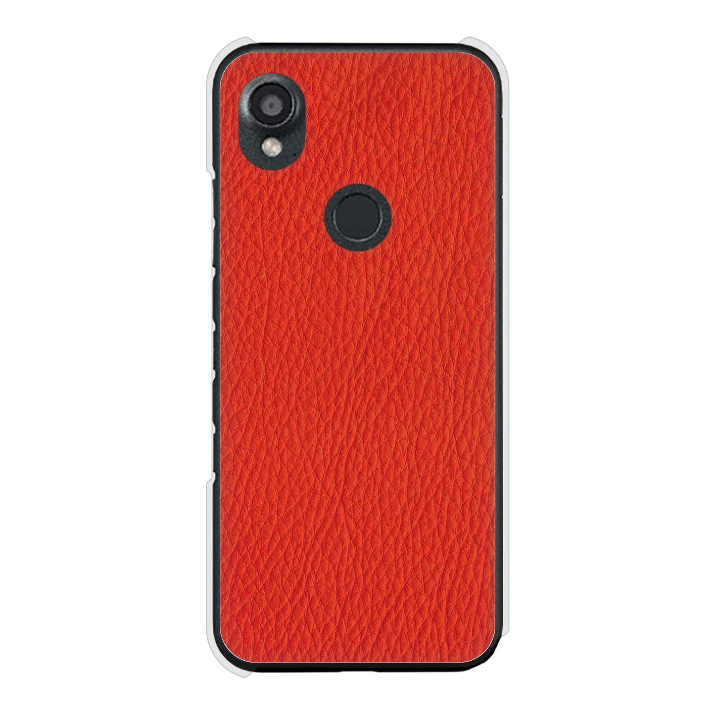 DIGNO SX3 KYG02 au 高画質仕上げ 背面印刷 ハードケース 【EK852 レザー風レッド】