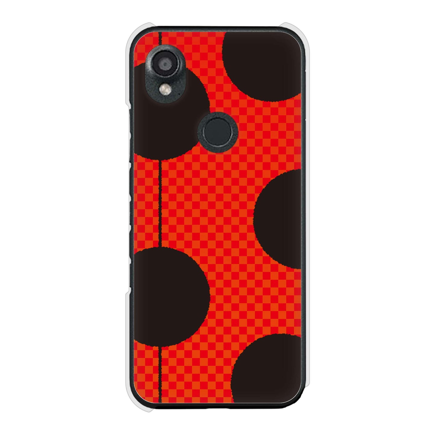 DIGNO SX3 KYG02 au 高画質仕上げ 背面印刷 ハードケース 【IB906 てんとうむしのシンプル】