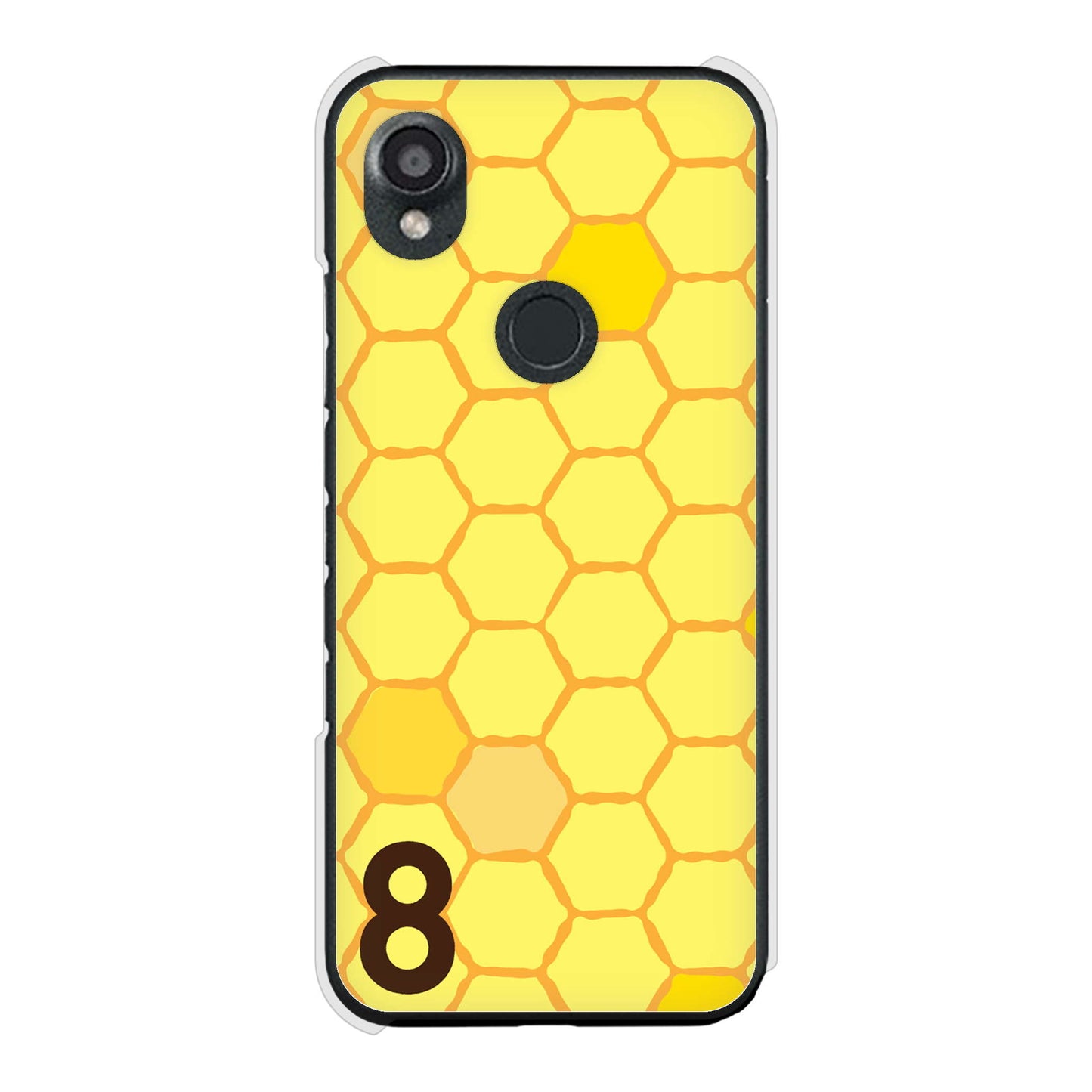 DIGNO SX3 KYG02 au 高画質仕上げ 背面印刷 ハードケース 【IB913 はちの巣】