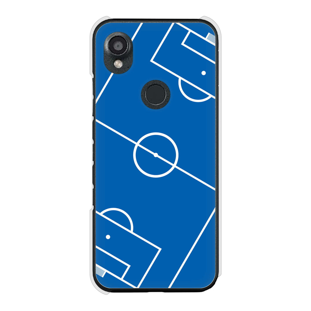 DIGNO SX3 KYG02 au 高画質仕上げ 背面印刷 ハードケース 【IB922 SOCCER_ピッチ】
