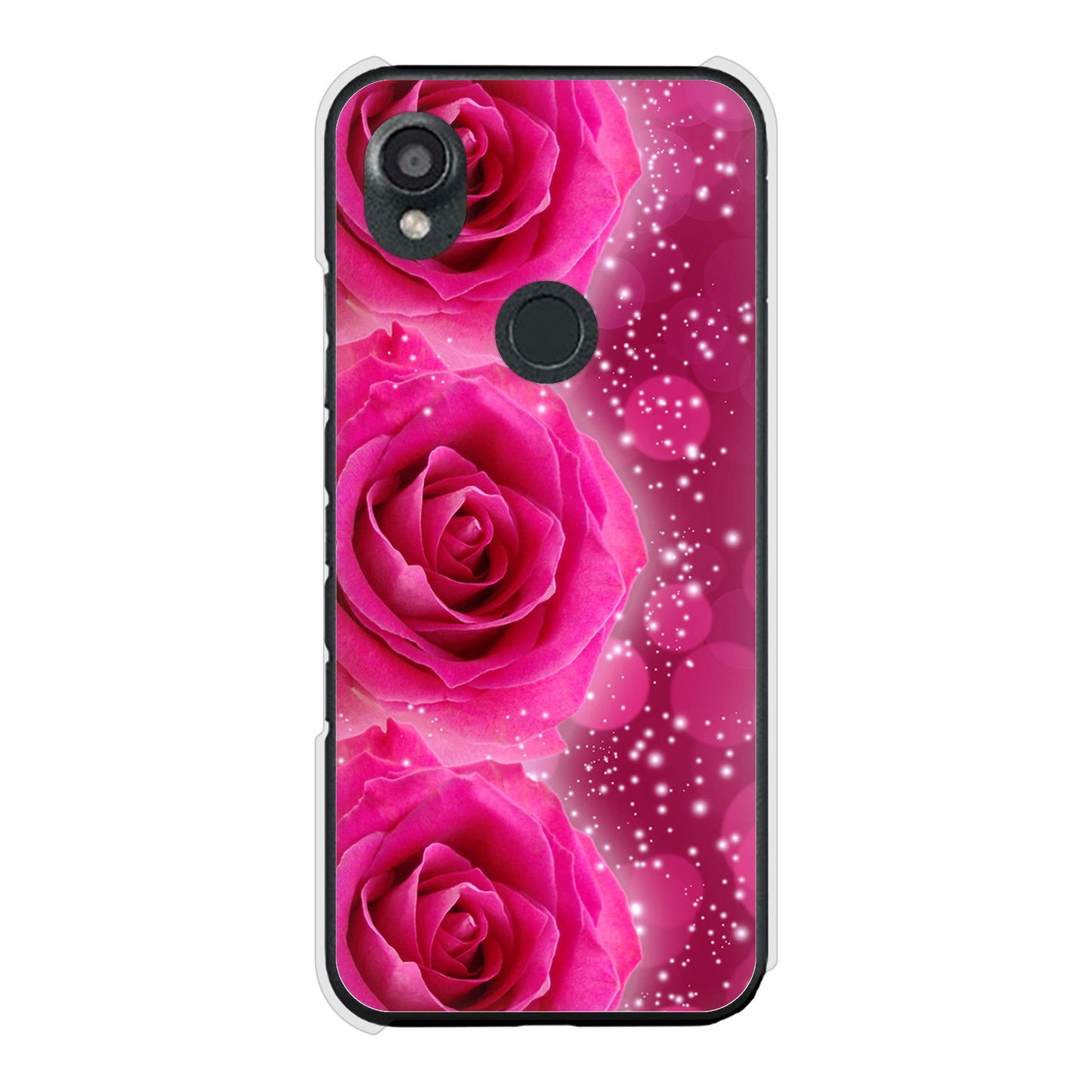 DIGNO SX3 KYG02 au 高画質仕上げ 背面印刷 ハードケース 【VA815 3連のバラ】