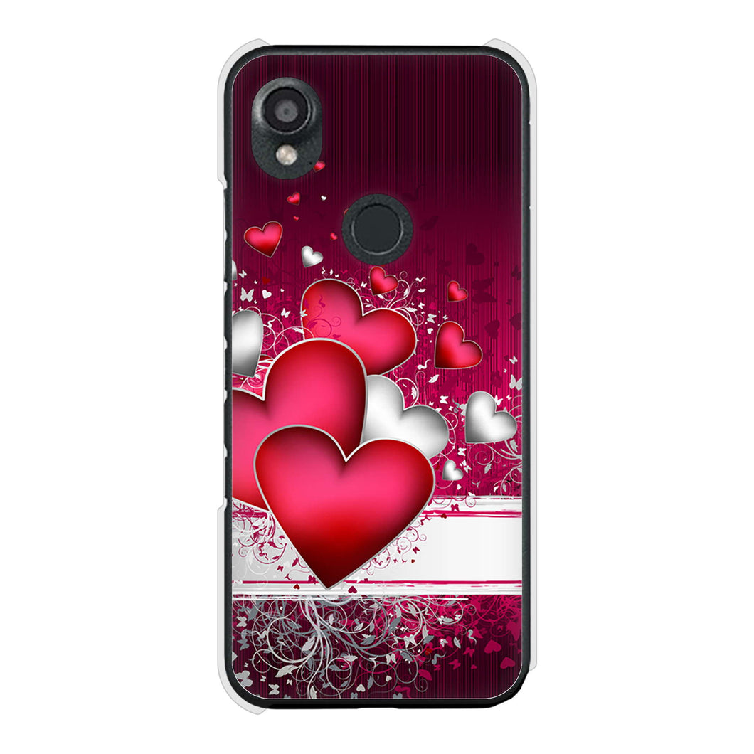 DIGNO SX3 KYG02 au 高画質仕上げ 背面印刷 ハードケース 【VA835 ハートの息吹】