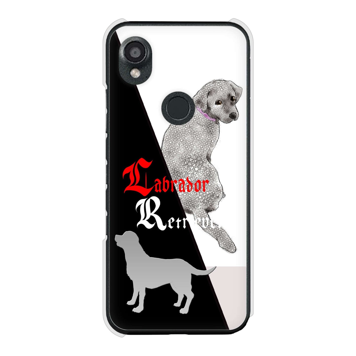 DIGNO SX3 KYG02 au 高画質仕上げ 背面印刷 ハードケースラブラドールレトリバー