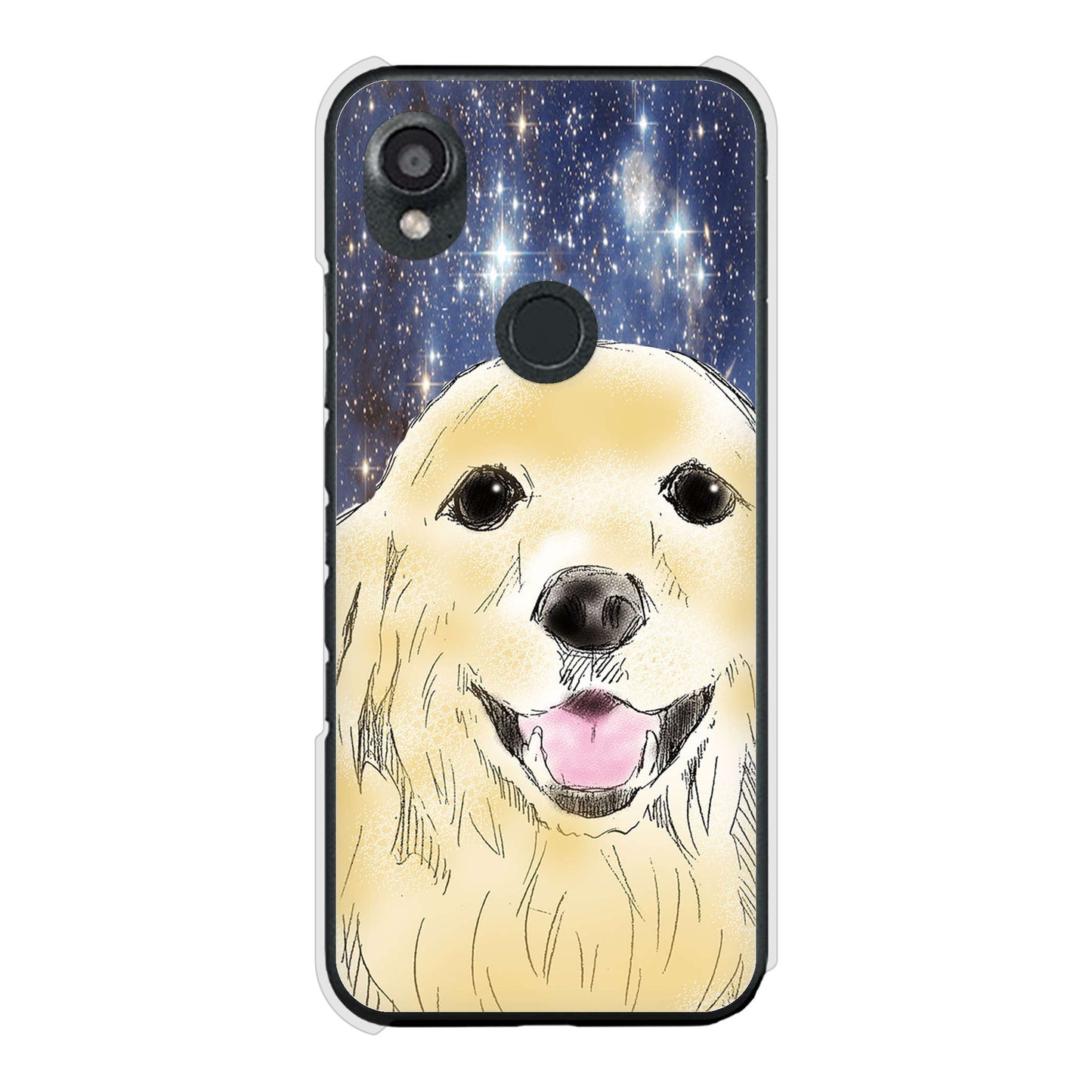 DIGNO SX3 KYG02 au 高画質仕上げ 背面印刷 ハードケースゴールデンレトリバー