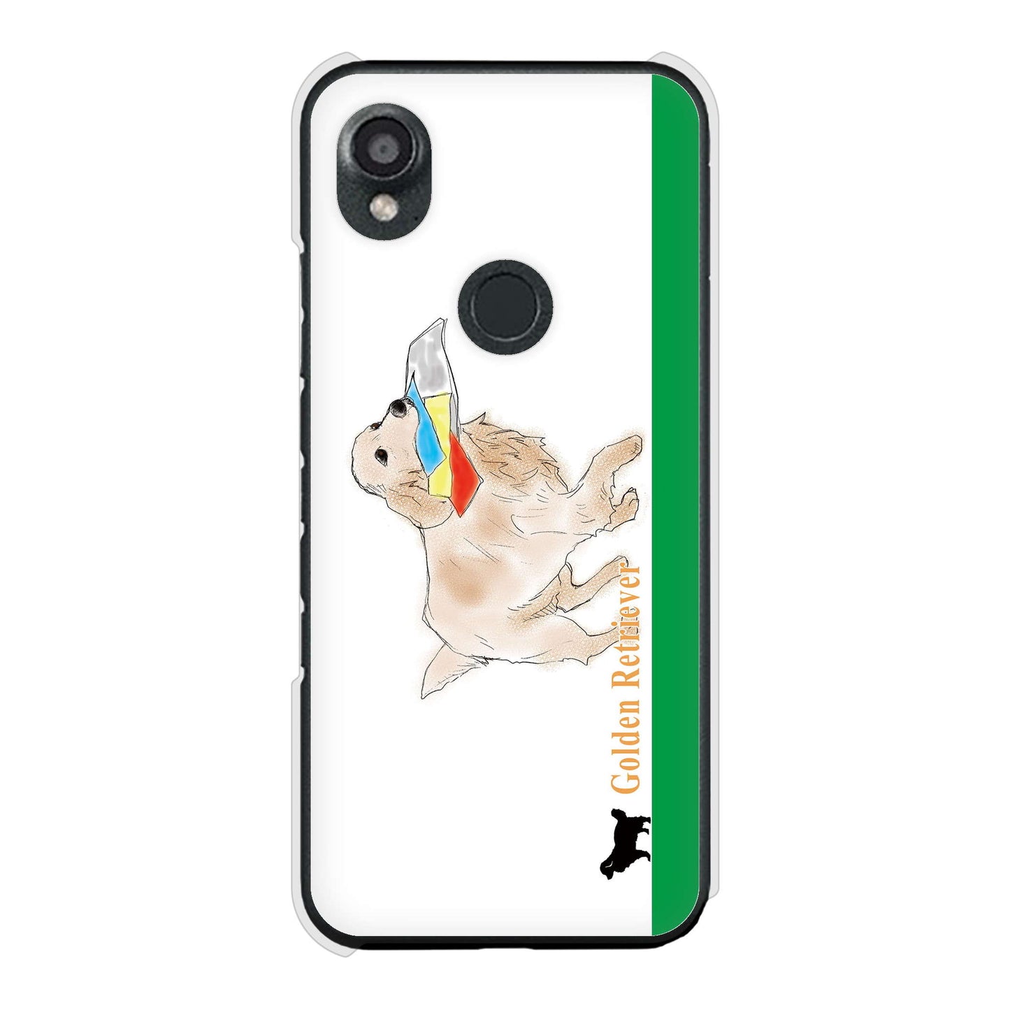 DIGNO SX3 KYG02 au 高画質仕上げ 背面印刷 ハードケースゴールデンレトリバー