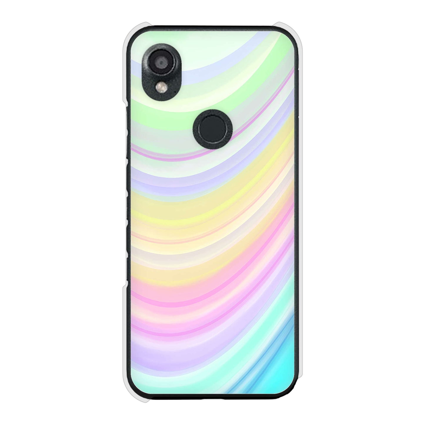 DIGNO SX3 KYG02 au 高画質仕上げ 背面印刷 ハードケースレインボー