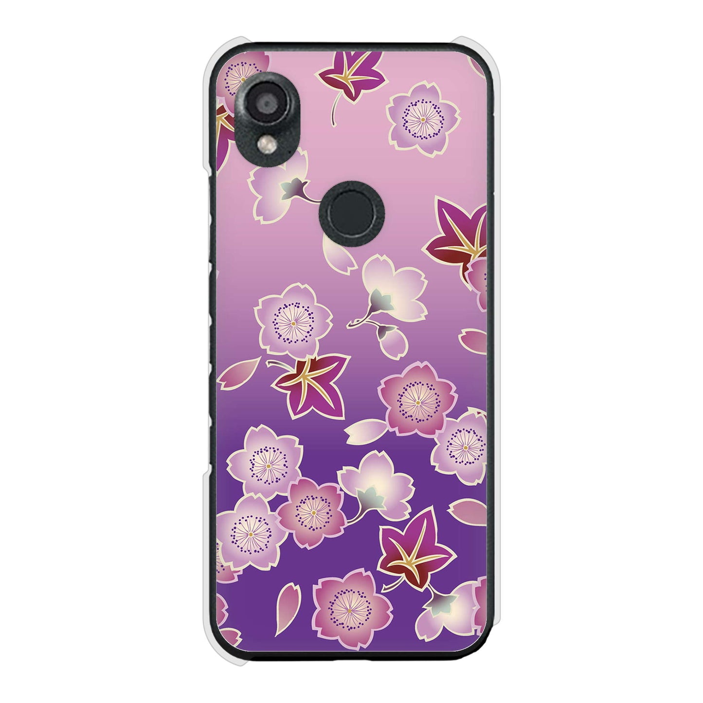 DIGNO SX3 KYG02 au 高画質仕上げ 背面印刷 ハードケース和花柄