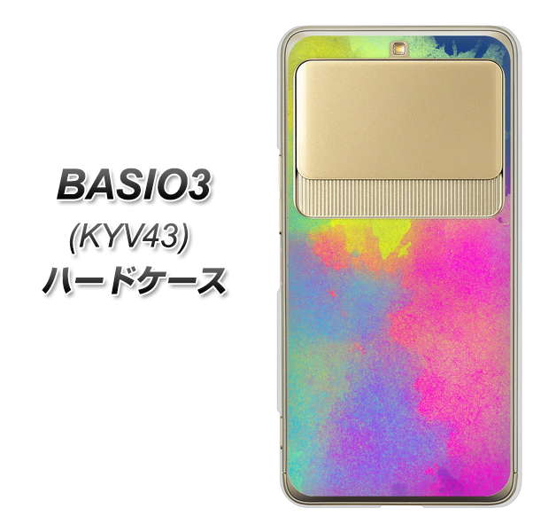 au ベイシオ3 KYV43 高画質仕上げ 背面印刷 ハードケース【YJ294 デザイン色彩】