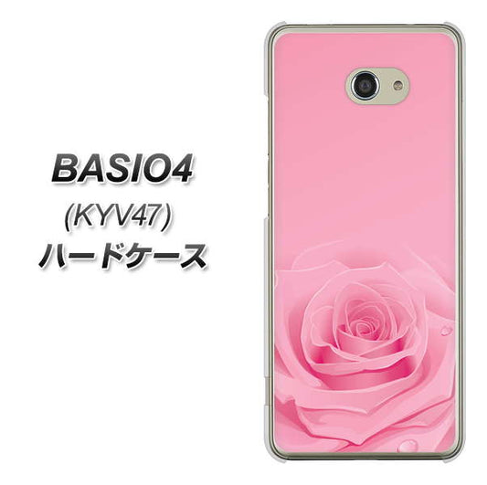 au ベイシオ4 KYV47 高画質仕上げ 背面印刷 ハードケース【401 ピンクのバラ】