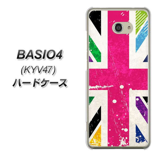 BASIO4 au SC806 ユニオンジャック ピンクビンテージ ハードケース 背面印刷