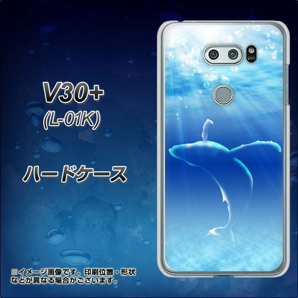 docomo V30+ L-01K 高画質仕上げ 背面印刷 ハードケース【1047 海の守り神くじら】