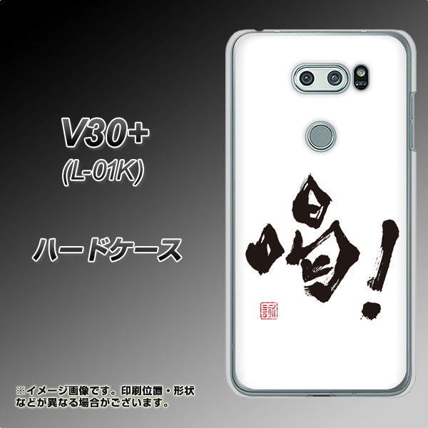 docomo V30+ L-01K 高画質仕上げ 背面印刷 ハードケース【OE845 喝!】